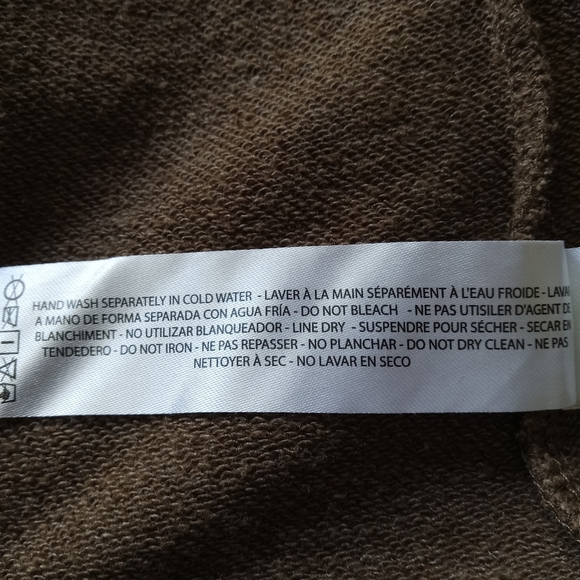 Ariat Zip Front Hoodie Brown Faux Fur Hood Women L - Picture 7 of 8